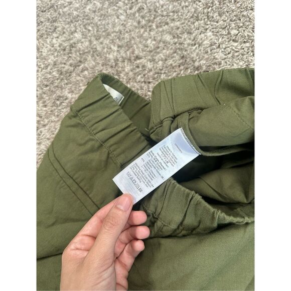 Madewell Burch Leaf Pull On Short Women XS Green Elastic Waist High Rise Pockets - Picture 4 of 9